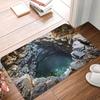 3D Cave Hole Doormat Anti-Slip Entrance Kitchen Bath Door Floor Mat Garden Rug Carpet Footpad