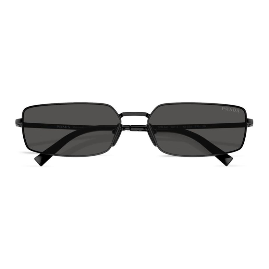 Prada Square Sunglasses With Logo Design Women Sunglasses Black SPRA601AB5S0