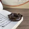 Solid Antique Bronze Ware Twist Qiankun Gossip Decoration Double Cow Paperweight Living Room Paper Weight Study Tea Deco