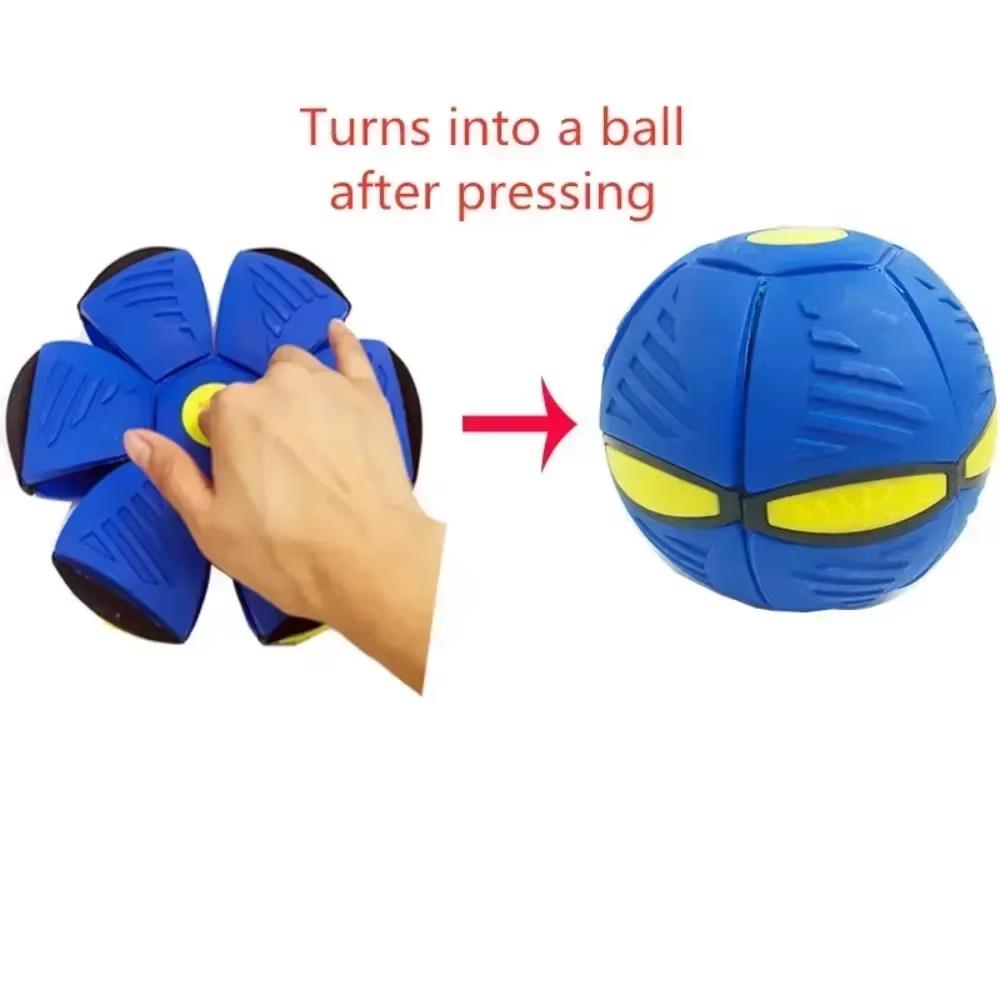 Outdoor Flying Saucer Ball for Kids and Parents Magic Deformation Foot Pressure Relief Decompression Vent Toy