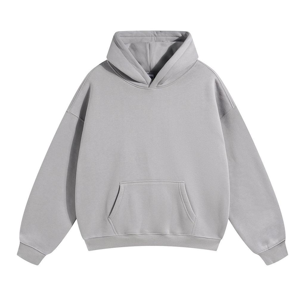 European & American Trendy Oversized Fleece-Lined Hooded Sweatshirt - Autumn/Winter Collection