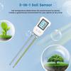 LCD Screen PH/Moisture/Temperature Meter 3 In 1 Soil  Humidity Detector Soil Tester  Flower Plants