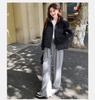 Sequin Stitching Collar Short Winter Warm Cotton-padded Jacket