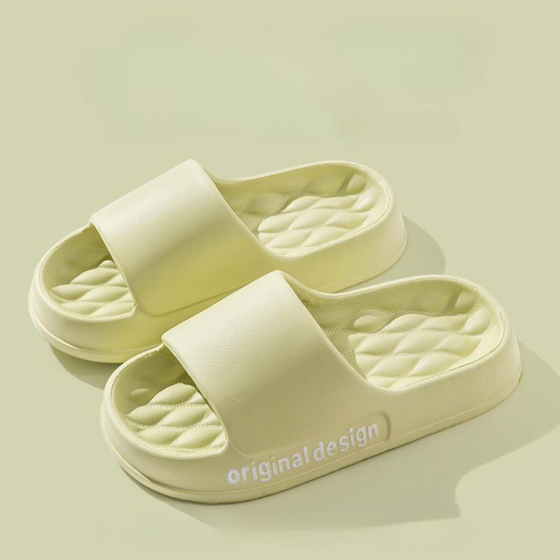 For Korean Eva Slides Home Sandals Woman Thick Platform Soft Sole Cloud Slippers Summer Beach Flip Flops Antislip Shoes