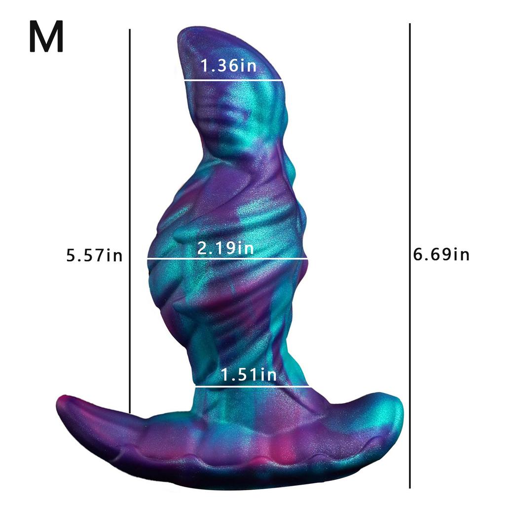 Alien Shape Wearable Anal Plug for Adults, Silicone Butt Plug, Hands-Free Prostate Massager for Men and Women
