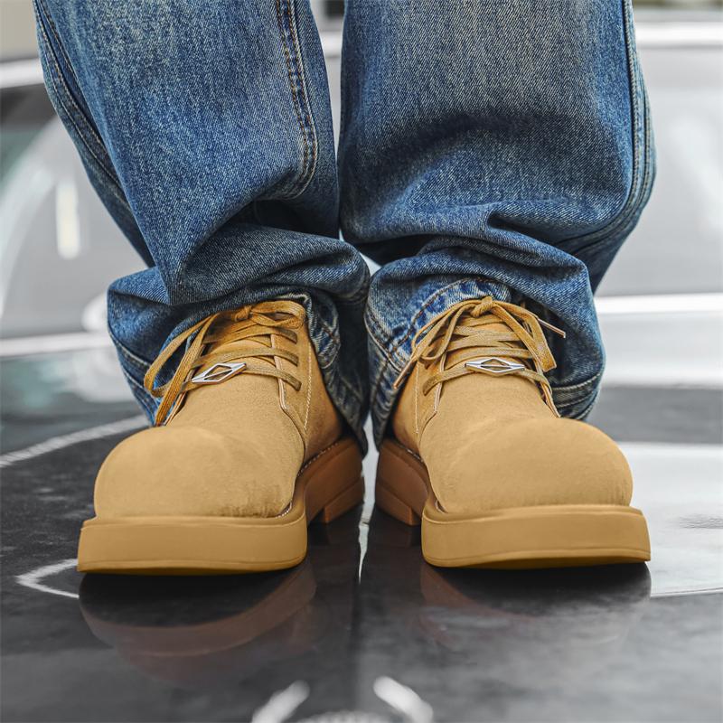 Fashion Genuine leather men's boots Trendy and versatile design styles Daily Leisure Party Business office youth Quality Warm Shoes New