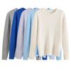 European and American Style, New Women's Clothing, Foreign Style, Fashionable, Casual, Versatile, Solid Color Round Neck Pullover