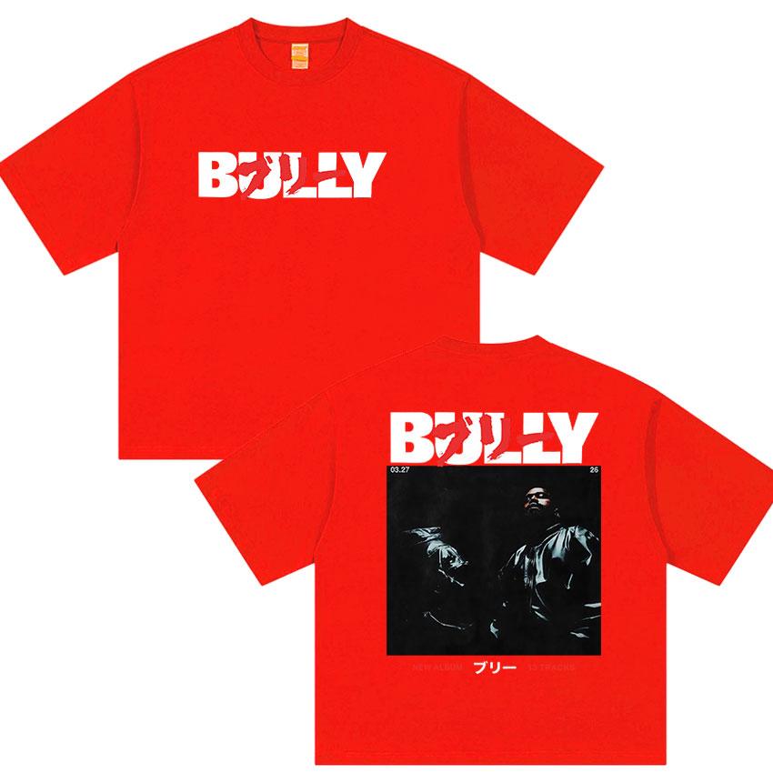 Bully Kanye West New Album 2026 Graphic T Shirt Rap Unisexs Hip Hop Gothic Short Sleeve Tshirts Vintage Cotton Tshirt Streetwear S