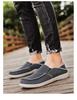 Men's Casual Lightweight Breathable Slip-On Canvas Loafers with Elastic Band