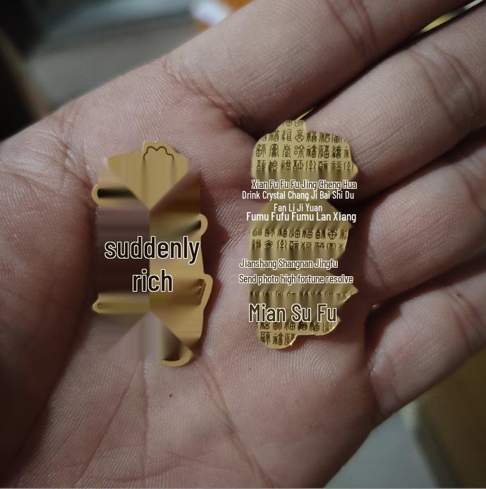 Pure Gold 999 Phone Sticker: 2mg Gold Foil to Attract Wealth and Boost Shop Traffic – Perfect New Year Gift.