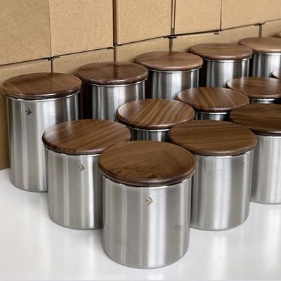 Japanese-style Stainless Steel Sealed Jar Coffee Beans Coffee Storage Jar Tea Food Jar Storage Container Kitchen Utensils Home