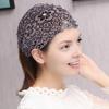 Yousheng Dam Pannband Ihålig Design Broderi Spets Blomma Elastiskt Pannband med Imitationspärlor Glittrande Strass Inlagd Hår
