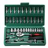 46Pcs Wrench Set Tool Kit For Car Tool Screwdriver And Bit Ratchet Torque Quick Wrench Spanner Wrench Socket Key Hand Tools