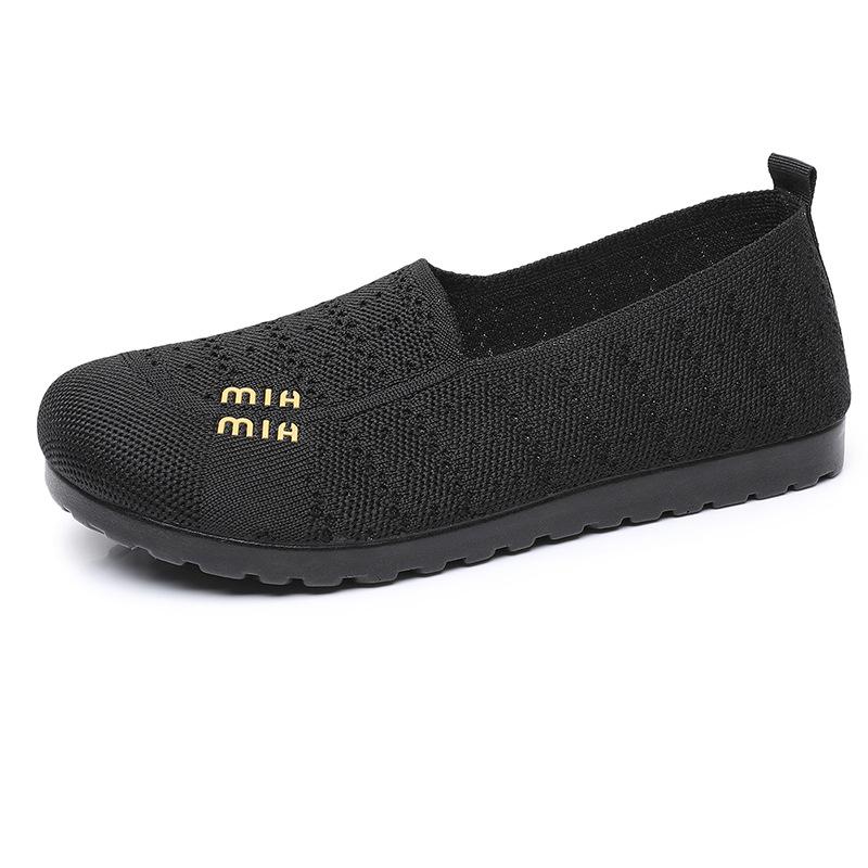 Shoes women's summer new fashion and leisure one-pedal mother shoes breathable, light and comfortable soft-soled single shoes women