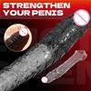 Reusable Condoms Penis Extend Sleeve with Vibrator Dick Enlarger Dildo Enhancer Delay Ejaculation Cock Rings Sex Toys for Men