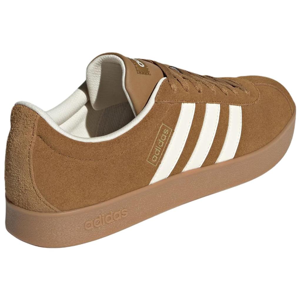 New Adidas Vl Court Classic Anti Slip Wear Resistant Low Top Skateboard Shoes Unisex Brown KK3773