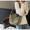 Canvas bag women's large-capacity new summer casual high-end niche lazy wind messenger bag
