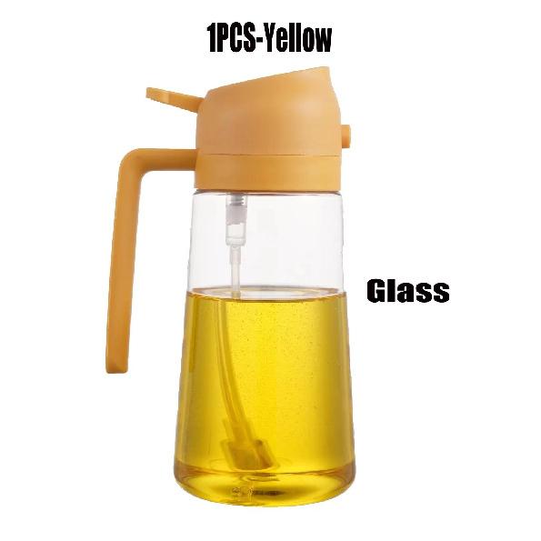 2in1 Glass Oil Spray Kitchen Oils Sprayer Spray Oil Sprayer BBQ Kitchen Baking for BBQ Air Fryer Salad Steak Kitchen Supplies 2