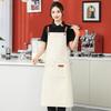 Extended PU Leather Waterproof Oil-Proof Apron for Kitchen & Catering with Custom Logo