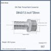 1" Hexagonal Barb Connector, 304 Stainless Steel for Water Pipe Hose, 316 Male Thread Plug