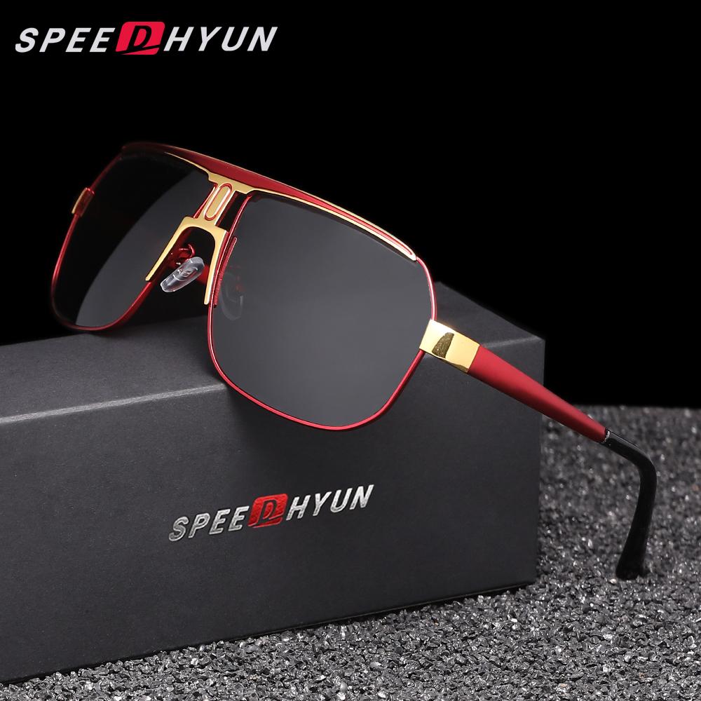 

SPEEDHYUN Ультралегкие солнцезащитные очки-авиаторы с поляризационным фильтром UV400 красный