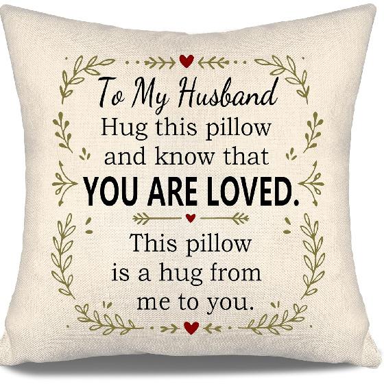 Daughter Hug This Pillow and Know That You Are Loved This Pillow Is A Hug from Me To You Throw Pillow Covers for Daughter from Mom Dad Birthday Gift