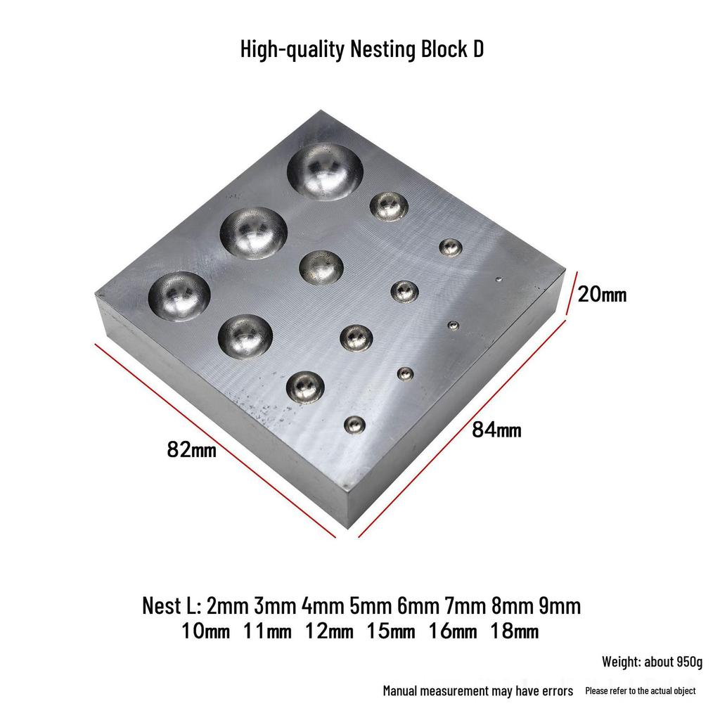 Stahl-Quadrat-Stanzwerkzeug zum Herstellen von Gold- und Silberringen sowie Glocken - DIY Sechsseitiger Eisenbohrsocket-Formblock