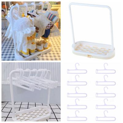 Dolls Accessories Doll Clothes Rack White Dollhouse Furniture  15/20cm Cotton Doll