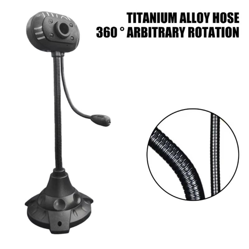 USB-Kamera mit 360-Grad-Drehung und Autofokus für Videokonferenzen und Live-Streaming