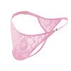 Men Lace G String Sexy Underwear Man Thong Sissy Panties Tanga G-string Transparent Erotic Lingerie Penis Pouch Underpants