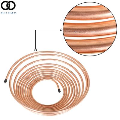 Copper Nickel 25 Ft Roll Brake Fuel Trans Line Tubing 5/16 in.OD Zinc+Copper