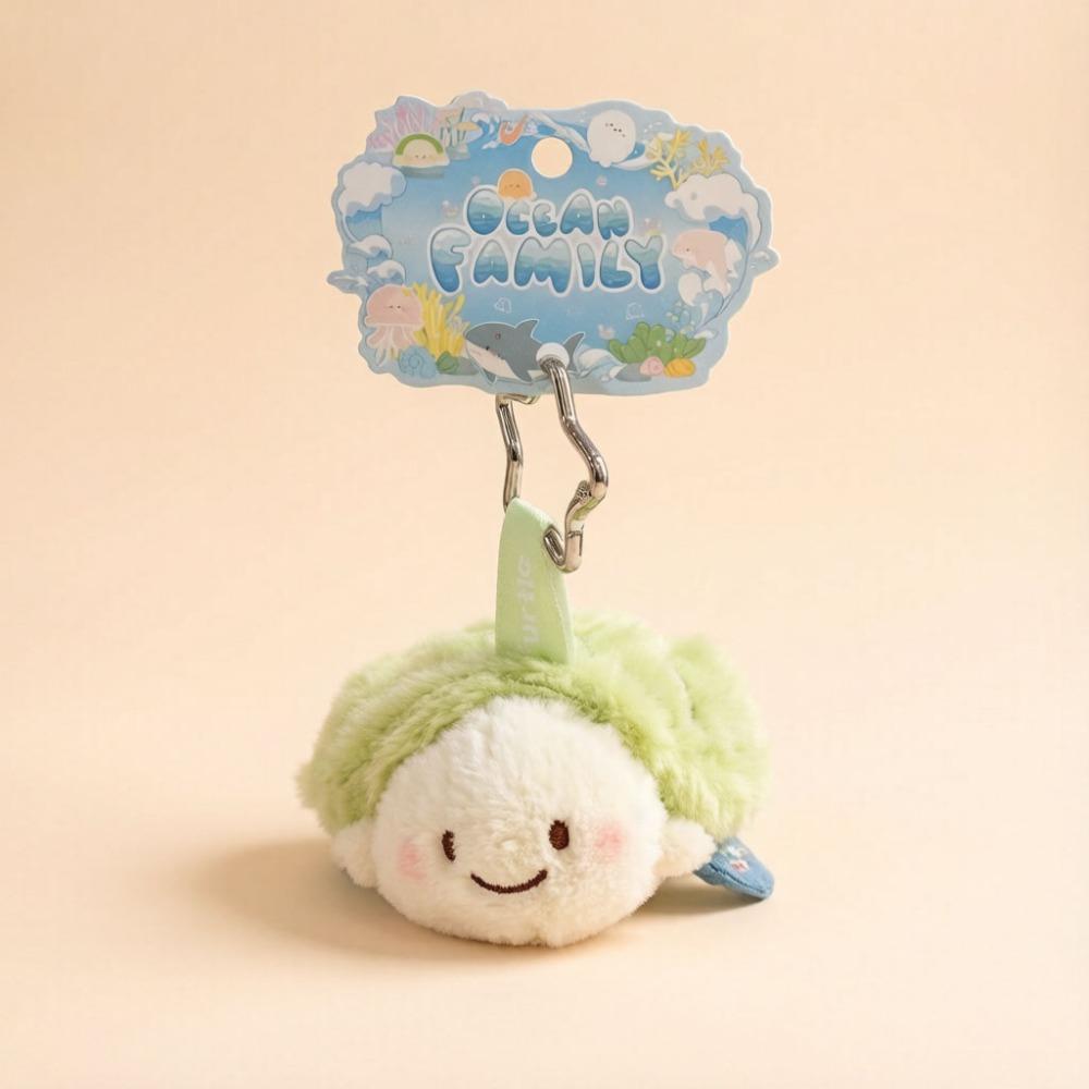 Soft Plushie Shark Seal Keychain Stuffed Animal Turtle Keychain Ocean Animal Plush Backpack