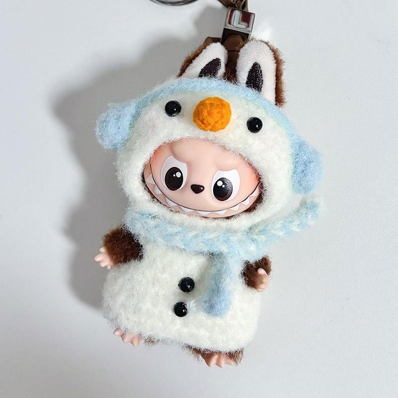 Mini 10cm Snowman Outfit Set 4.0 Heartcode Vinyl Doll Clothes Only Blue White Costume