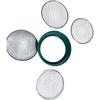 1aet Iron Sieve Garden Tools 3/6/9/12mm Replaceable Screen Sediment Screen Three Aperture Metal Screen Agricultural Tools Kits