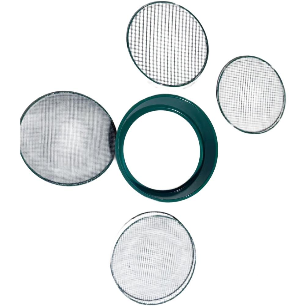 1aet Iron Sieve Garden Tools 3/6/9/12mm Replaceable Screen Sediment Screen Three Aperture Metal Screen Agricultural Tools Kits