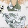 2025 Girls' Summer Floral Three-Piece Swimwear Set