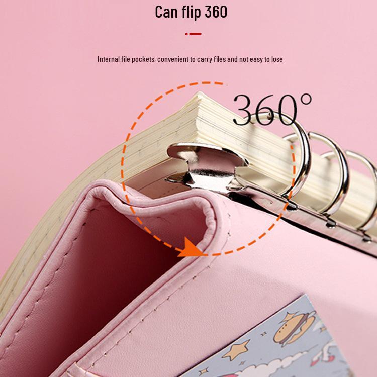 Korean-Style A6 Cute Loose-Leaf Notebook & Multifuntional Diary