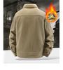 Winter Men Corduroy Casual Jackets Male Fashion Fleece Warm Parkas Down Jackets High Quality Man Slim Cargo Coats Size 5XL
