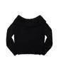 Aejeuon Kira Off-Shoulder Knit / Black