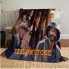 Yellowstone: Western Conflict Plüschdecke Weich Bequem Ganzjahresdecke Sofa Büro Nickerchen Decke Outdoor Reise Überwurf Perfektes Geschenk