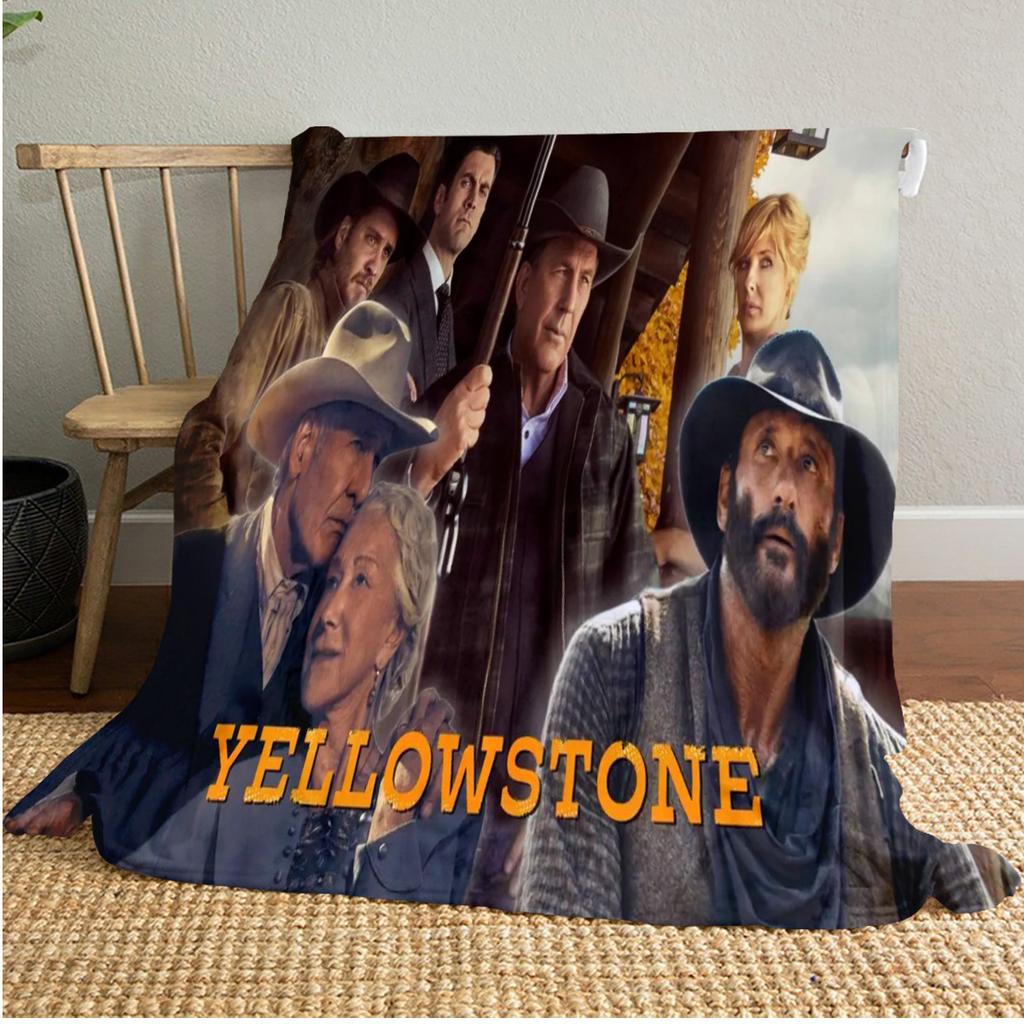 Yellowstone: Western Conflict Plüschdecke Weich Bequem Ganzjahresdecke Sofa Büro Nickerchen Decke Outdoor Reise Überwurf Perfektes Geschenk