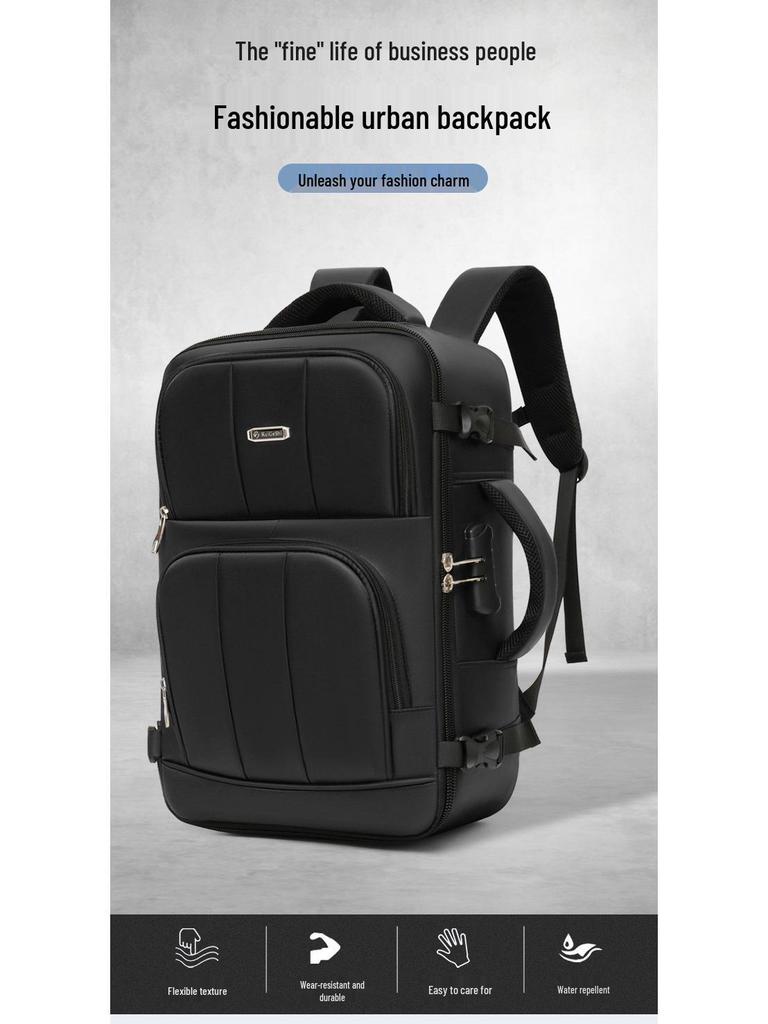 Customizable Logo Business Laptop Backpack: Multi-functional, Large Capacity, Travel-Friendly with Breathable Back Pad