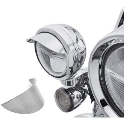 1pcs Stainless Steel Motorcycle Drag Specialties 4 1/2 Inch Chrome Steel Spotlights Visor