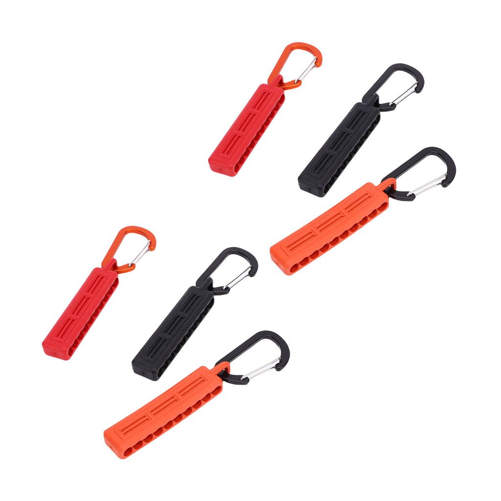 6 Pcs 10 Hole Bit Holder 1 4 Inch Shank Screwdriver Drill Bit Storage Organizer with Clip Hook
