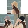 Water Bucket Hat Women Summer Sun Protection Straw Sunhat With Short Brim For Beach Vacation