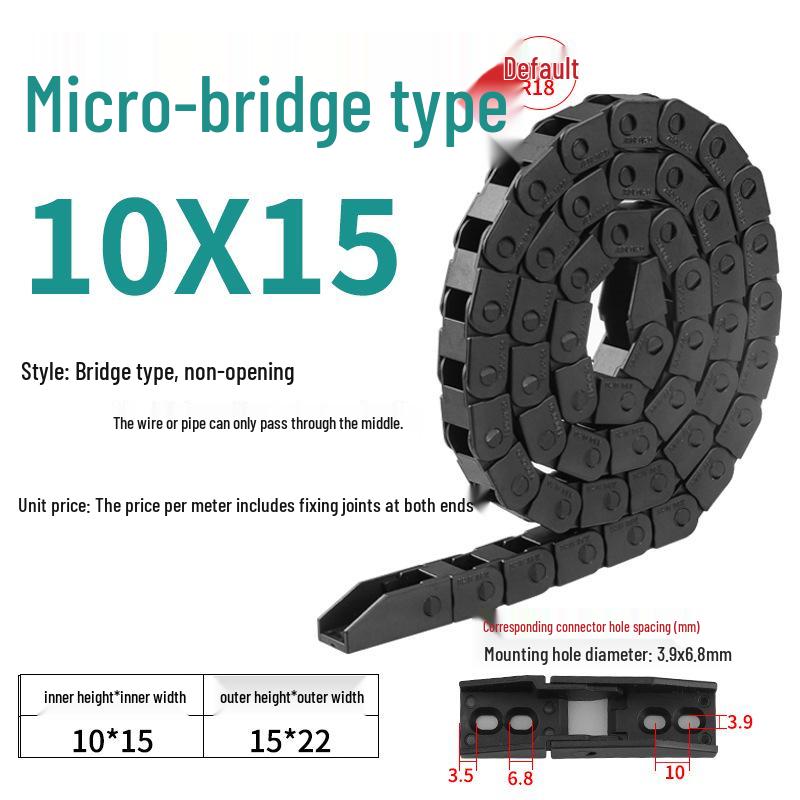 Silent Dustproof Nylon Cable Raceway Bridge for 3D Printing