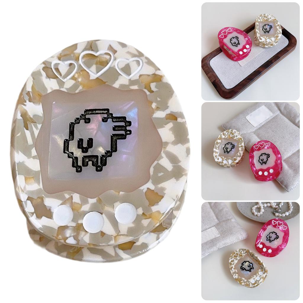 Cyberpunk Styles Acetate Hair Clip Cartoon Electronic Pet Hair Claw Clip for Various Hairstyles and Theme Occasion