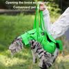 Portable Foldable Cat Backpack Classic Style Anti-Scratch Bite Pet Carrying Bag Solid Pattern Zipper Closure for Outdoor Use