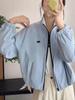 Women's 2025 Spring Korean-Style Loose Baseball Jacket with Stand-Up Collar for a Trendy, Youthful Look