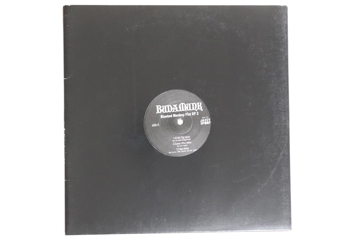 

12-дюймовая пластинка BUDAMUNK Blunted Monkey Fist Ep 2 JSV115 JAZZY SPORT 2012 Япония Японская Клубная Танцевальная Б/У